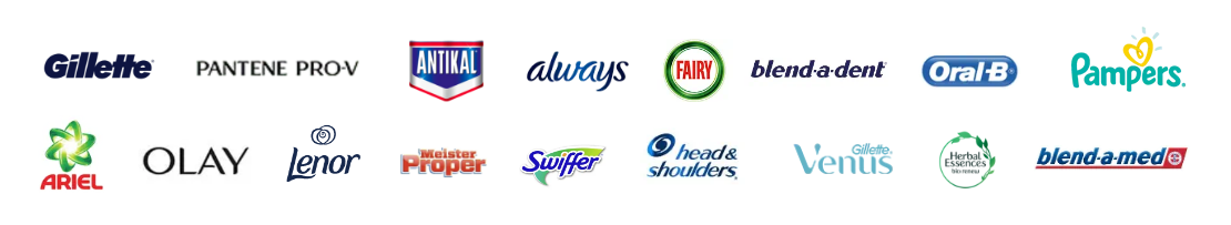 Teilnehmende Marken von Procter & Gamble